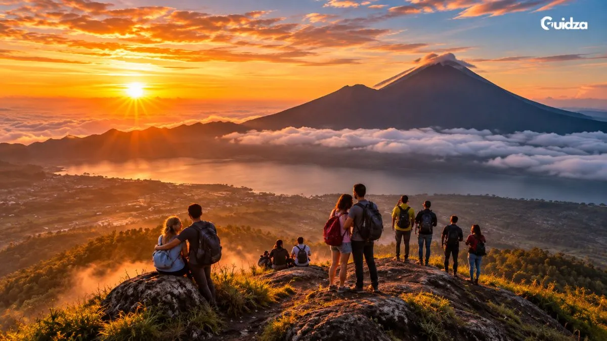 Trek Mount Batur at sunrise